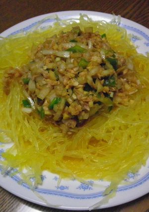 和風みじん切りサラダとそうめんカボチャ-レシピのメイン写真