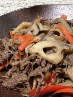牛肉と根菜の炒め煮-レシピのメイン写真