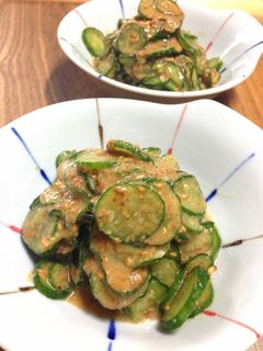 簡単!きゅうりの胡麻和え-レシピのメイン写真