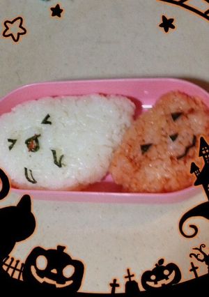 簡単ハロウィンキャラ弁デコ弁-レシピのメイン写真