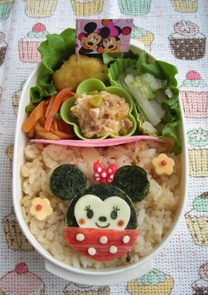 キャラ弁☆型抜きで簡単まんまるミニー☆-レシピのメイン写真