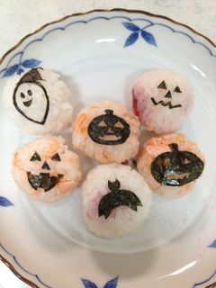 ハロウィン おにぎり-レシピのメイン写真