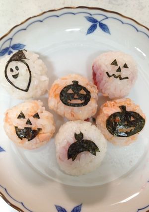 ハロウィン おにぎり-レシピのメイン写真