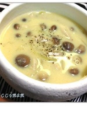 ヘルシー♪きのこの豆乳カレースープ-レシピのメイン写真