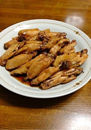 簡単ズボラ飯♪手羽中の甘辛煮☆おつまみに-レシピのメイン写真