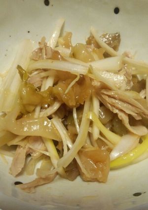 鶏肉とねぎとザーサイの和え物-レシピのメイン写真