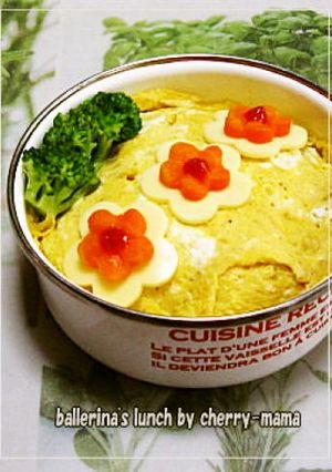 女子高生の簡単かわいいオムライス弁当-レシピのメイン写真