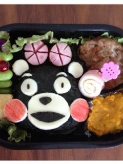 キャラ弁*くまモンʕ•̫͡•ʔ*-レシピのメイン写真