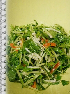水菜のパパっとサラダ-レシピのメイン写真