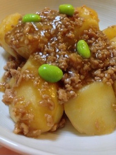 めちゃうまっ☆そぼろ肉じゃが-レシピのメイン写真