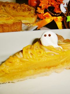 ハロウィンかぼちゃと栗のモンブランタルト-レシピのメイン写真