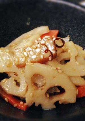 余ったうどんつゆで!蓮根のきんぴら☆-レシピのメイン写真