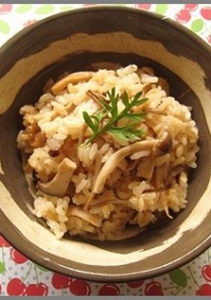 キノコの炊き込みご飯-レシピのメイン写真