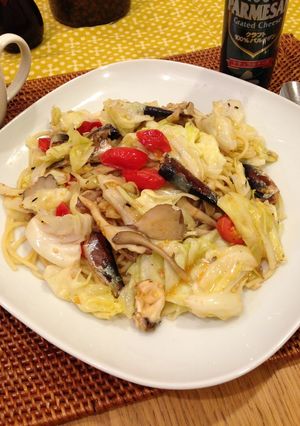 オイルサーディンとキャベツの絶品パスタ-レシピのメイン写真