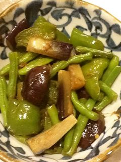 さやいんげんと夏野菜の炒め煮-レシピのメイン写真