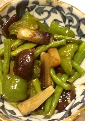 さやいんげんと夏野菜の炒め煮-レシピのメイン写真