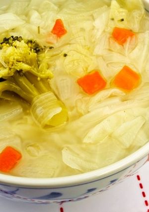 便秘解消＆ダイエットに♪野菜入春雨スープ-レシピのメイン写真