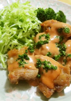 鶏もも肉のオーロラソースがけ-レシピのメイン写真