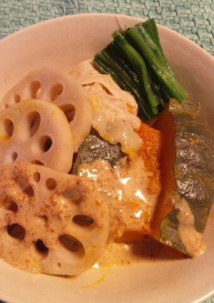 ほっこりかぼちゃ野菜蒸し-レシピのメイン写真