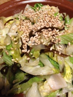 レタスのゴマ塩昆布サラダ-レシピのメイン写真