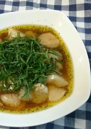 ★味ぽんで簡単♪ホタテの和風カルパッチョ-レシピのメイン写真