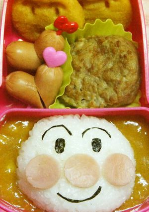 園児のお弁当に☆アンパンマンカレー-レシピのメイン写真