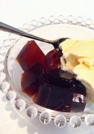 黒糖ゼリーwithバニラアイス-レシピのメイン写真