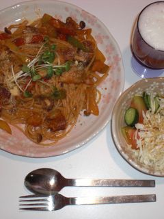 カラーピーマンのトマト味パスタ-レシピのメイン写真