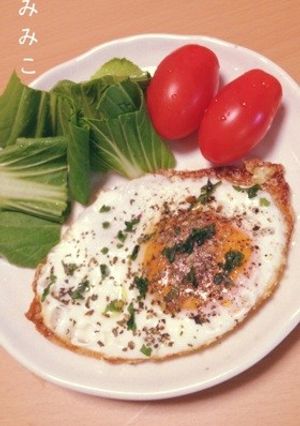 美容に＊オリーブオイル目玉焼き-レシピのメイン写真
