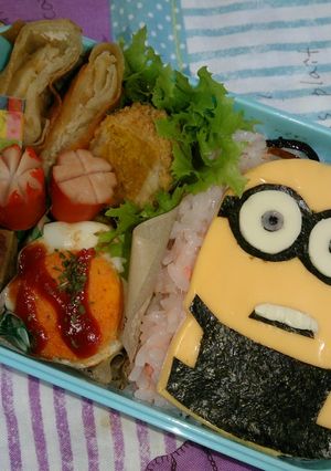 キャラ弁＊怪盗グルーのミニオン-レシピのメイン写真