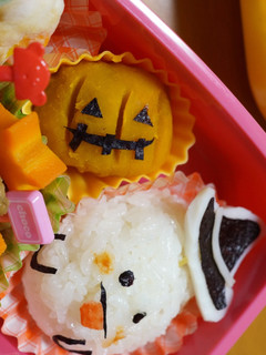 ハロウィン弁当に★カボチャの煮物リメイク-レシピのメイン写真
