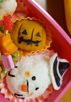 ハロウィン弁当に★カボチャの煮物リメイク-レシピのメイン写真