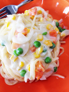 ぱぱっと簡単☆クリームパスタ-レシピのメイン写真