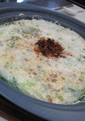納豆鍋　～決め手はこがしネギ～-レシピのメイン写真