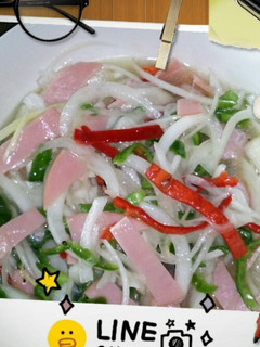 ハムと野菜のマリネ-レシピのメイン写真