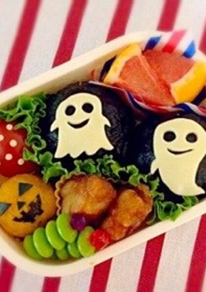 キャラ弁＊チーズでハロウィンおばけ❤︎-レシピのメイン写真