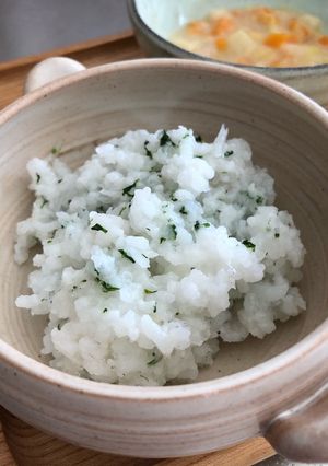 離乳食*磯の香りしらす粥-レシピのメイン写真