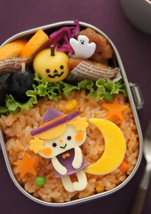 キャラ弁♪ハロウィン紫芋で魔女ちゃん-レシピのメイン写真