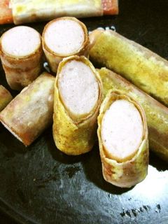 ワンタンの皮deくるっとカレーウインナー-レシピのメイン写真