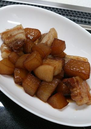 簡単手抜きレシピ☆豚バラ大根の甘辛煮-レシピのメイン写真