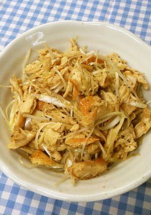 簡単おつまみ♪鶏肉と白髪ネギの和えもの-レシピのメイン写真