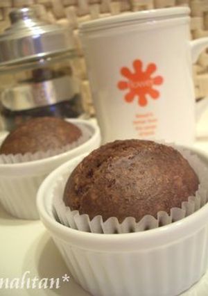 *チョコチップinココア蒸しケーキ*-レシピのメイン写真