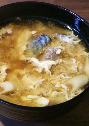 姫竹とさばの味噌汁-レシピのメイン写真