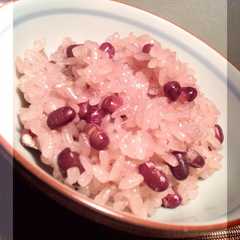 รูปของ 木公夲食反のお赤飯(圧力鍋)