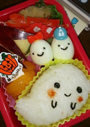 キャラ弁ハロウィンおばけ-レシピのメイン写真