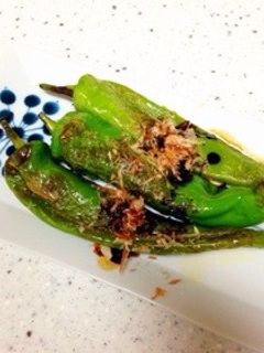 万願寺唐辛子(甘唐辛子)の胡麻油炒め-レシピのメイン写真