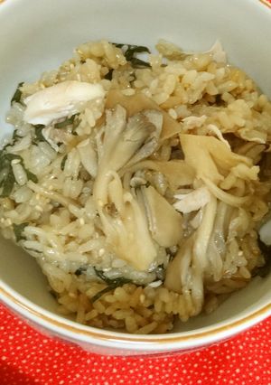 入れるだけ　鶏手羽と舞茸の炊き込みご飯-レシピのメイン写真