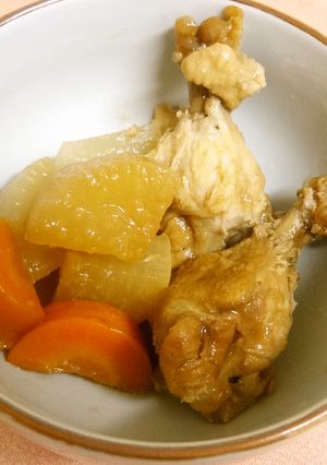 圧力鍋で　鶏手羽と大根のさっぱり煮-レシピのメイン写真
