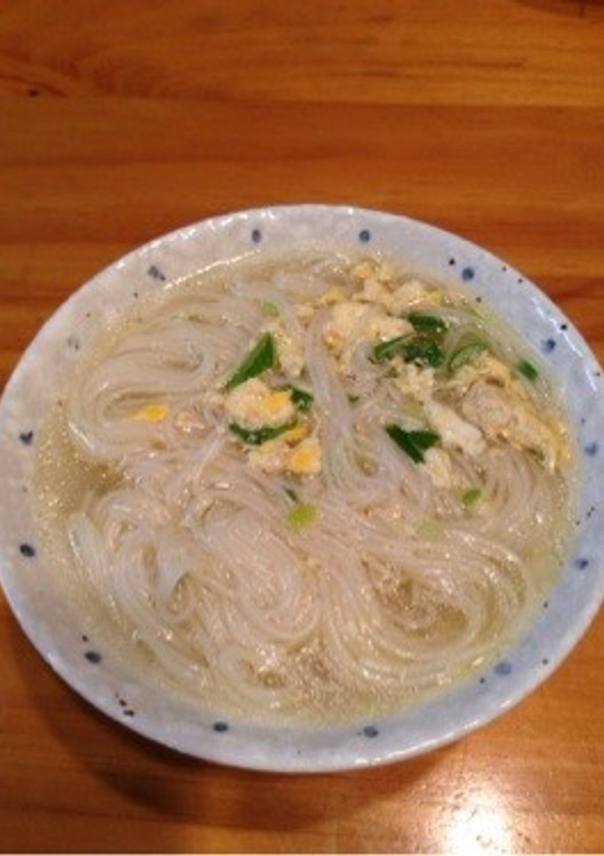 激旨！水炊きの残りスープの鶏そうめん-レシピのメイン写真