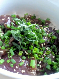 しそ香る♪マグロ漬け丼!-レシピのメイン写真